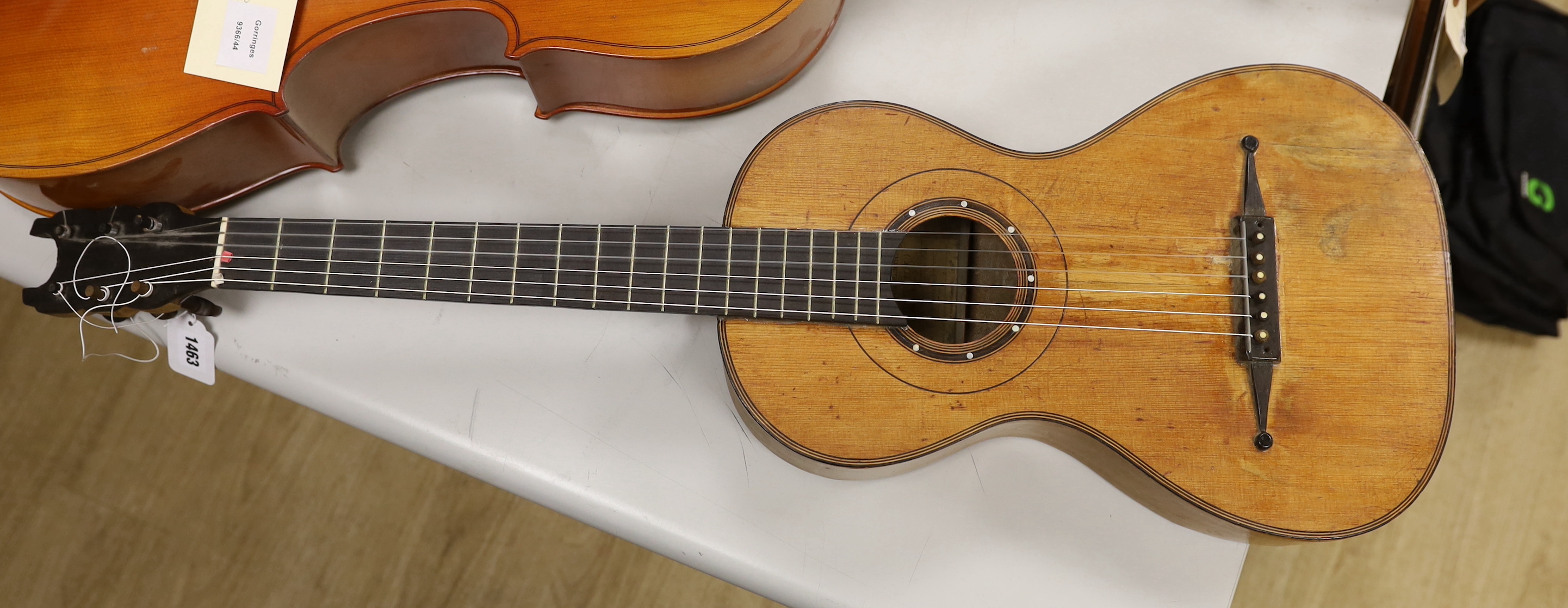 A Parlour guitar with L. Binckes label